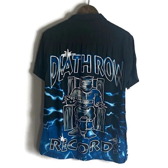 Ripple Junction Other - RIPPLE JUNCTION DEATH ROW RECORDS Mens Black Button Short Sleeve Short Size M